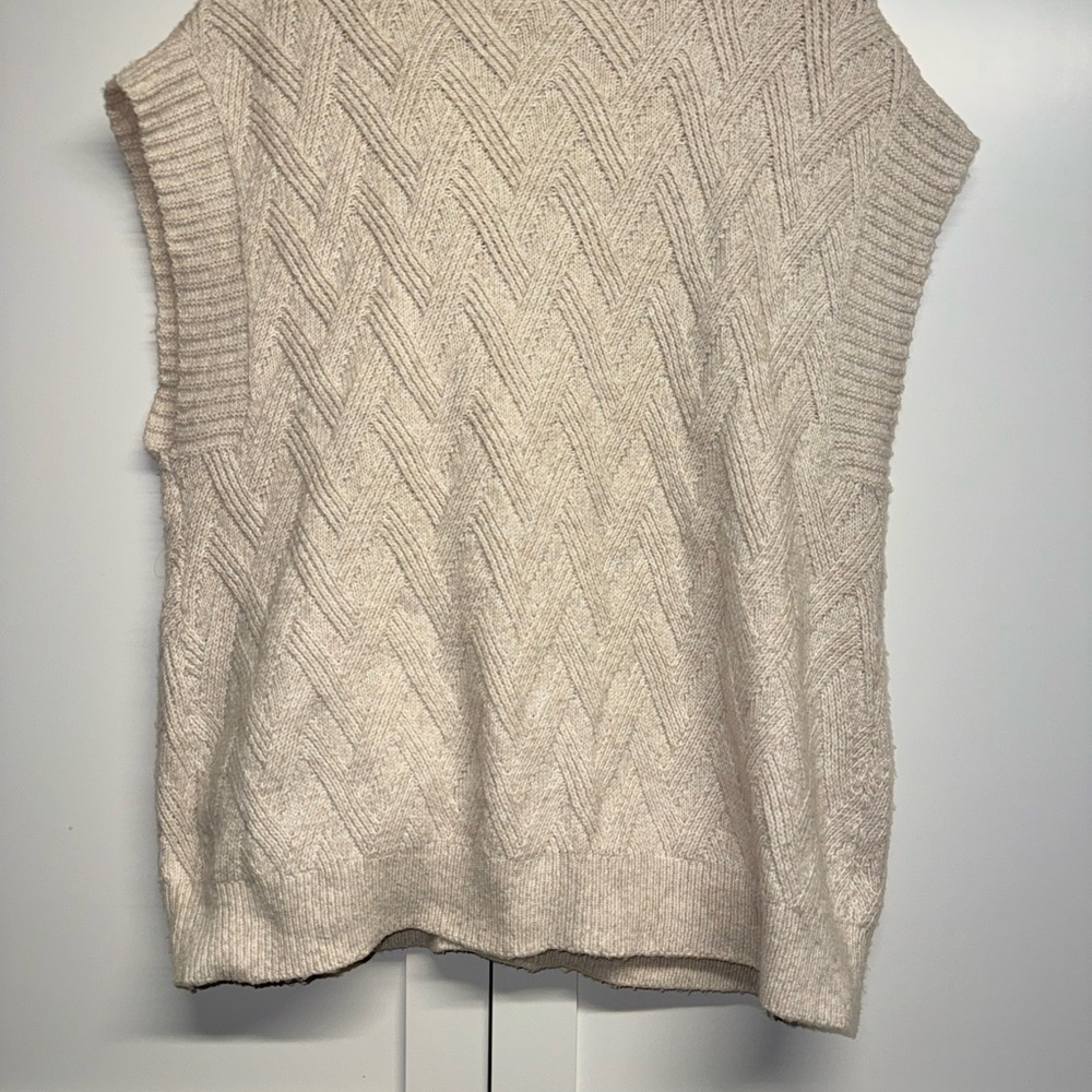 Pink Rose Women's Crème Cardigan Vest - Picture 8 of 10